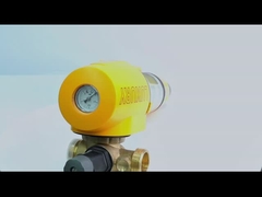 沈殿物水の下の世帯の回転は真鍮弁制御と前にろ過する