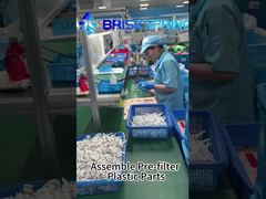 ブリスクスプリング生産ラインからのプラスチックフィルターカートリッジの組み立て