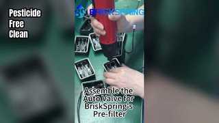 Briskspring のプレフィルター用オートバルブを組み立てる