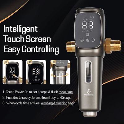 健康的な水供給のためのユニバーサル自動全家自己洗浄沈殿物浄水器