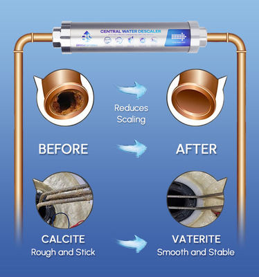 安全で耐久性のある耐腐食性材料を使用した、塩分を含まない目詰まり防止水軟化剤