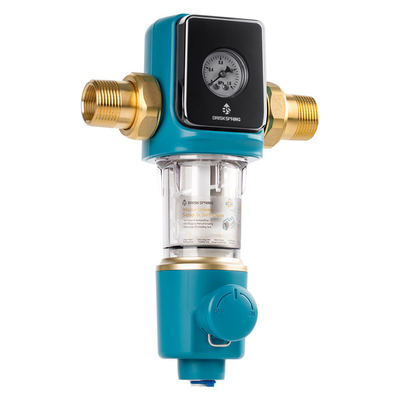 プレミアム40ミクロン沈殿物プレフィルター、BPAフリー自動逆洗スクレーパー付き、家庭用