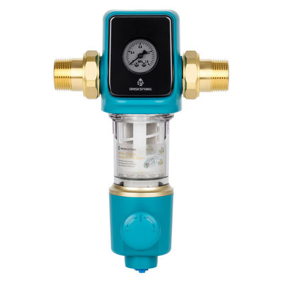 プレミアム40ミクロン沈殿物プレフィルター、BPAフリー自動逆洗スクレーパー付き、家庭用