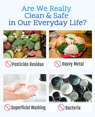 360度回転式マイクロナノバブル蛇口エクステンダー、1リットルあたり1000億個のバブル、0.001～0.1mmのバブル直径で高効率の深層洗浄を実現