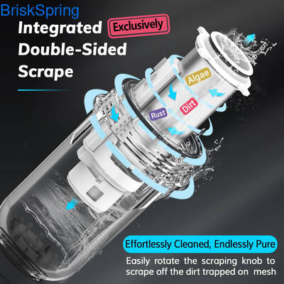 BPAフリースピンダウン水フィルター フィルタ寿命1年 4Tの流量率と0.15-1.5MPaの水圧