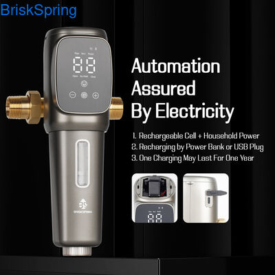 完全自動プレフィルター スマート沈殿物フィルター,自動洗浄 家庭用水道保護のための全屋用水道プレフィルター