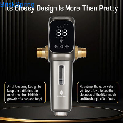 完全自動プレフィルター スマート沈殿物フィルター,自動洗浄 家庭用水道保護のための全屋用水道プレフィルター