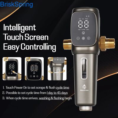 全家用 316Lステンレス・メッシュ スマート・タッチ制御 6T H 流量率付き プリウォーターフィルター