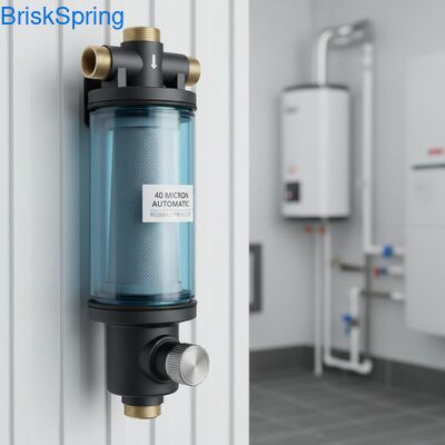 40 マイクロン 完全自動 再利用可能 スピンダウン 水前フィルター