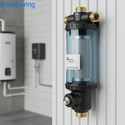 40 マイクロン 完全自動 再利用可能 スピンダウン 水前フィルター