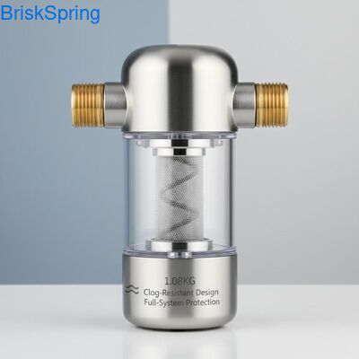 コンパクトな1.08KGの水前フィルター 詰まり防止設計と全システム保護