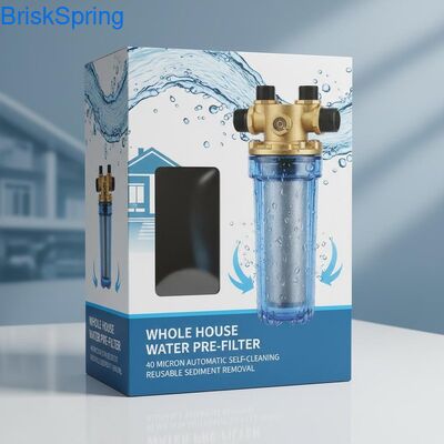 40 マイクロン 完全自動 再利用可能 スピンダウン 水前フィルター