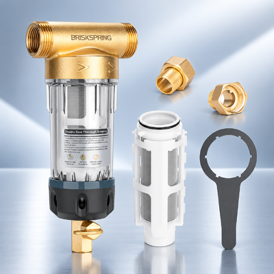 第4世代 マニュアル用全屋用水前フィルター 40 μm フィルタリング精度と再利用可能なメッシュフィルタリング