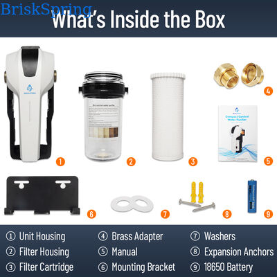 Heavy Duty High Pressure Water Pre Filter Whole House Water Filter with Quick Change Cartridge Central Water Purifier
