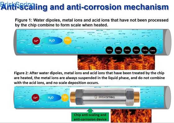 3/4インチねじ 全住宅用水スケール除去装置 電気不要 メンテナンスフリー 塩フリー水コンディショナー