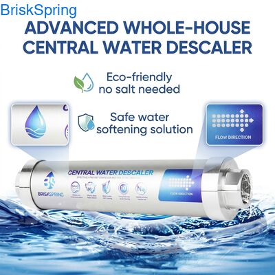 安全で耐久性のある耐腐食性材料を使用した、塩分を含まない目詰まり防止水軟化剤