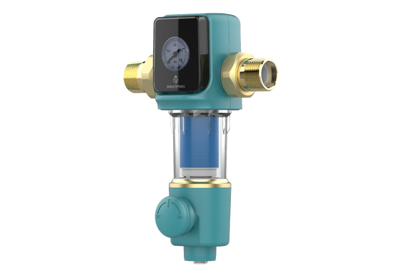 22 GPM スピンダウン式沈殿物フィルター（40μmろ過、全館水前ろ過用自動逆洗機能付き）
